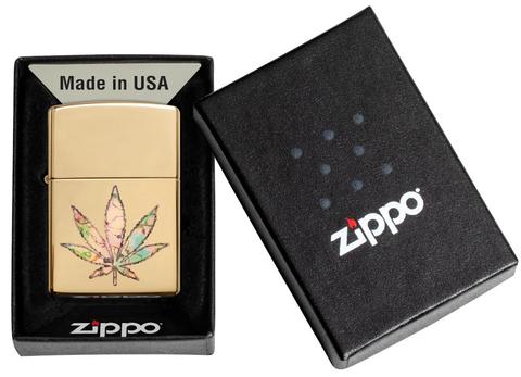 zippo 49240 Pot Leaf Fusion Design