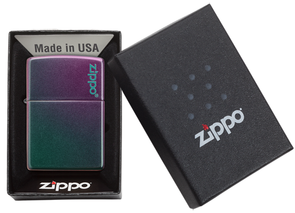 zippo 49146ZL Classic Iridescent Zippo Logo