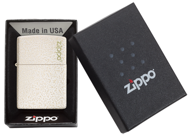 zippo 49181ZL Classic Mercury Glass Zippo Logo